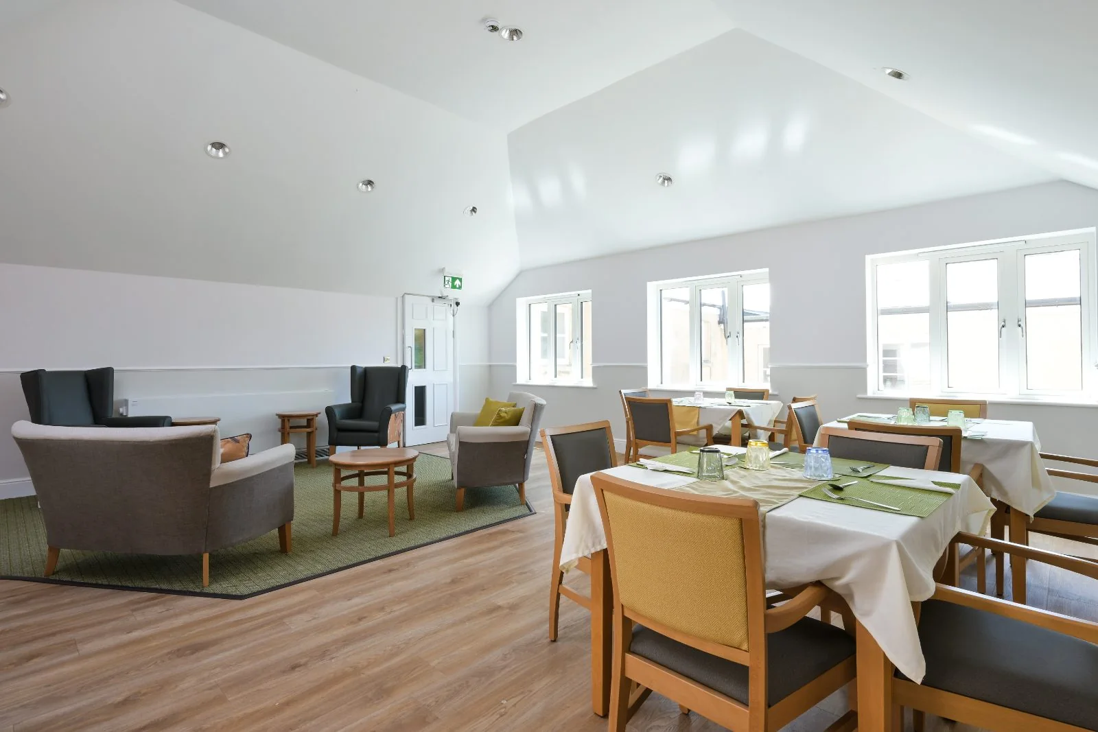 Open-plan lounge and dining room